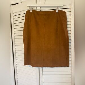 NYCC Elegant Brown Suede Skirt size L